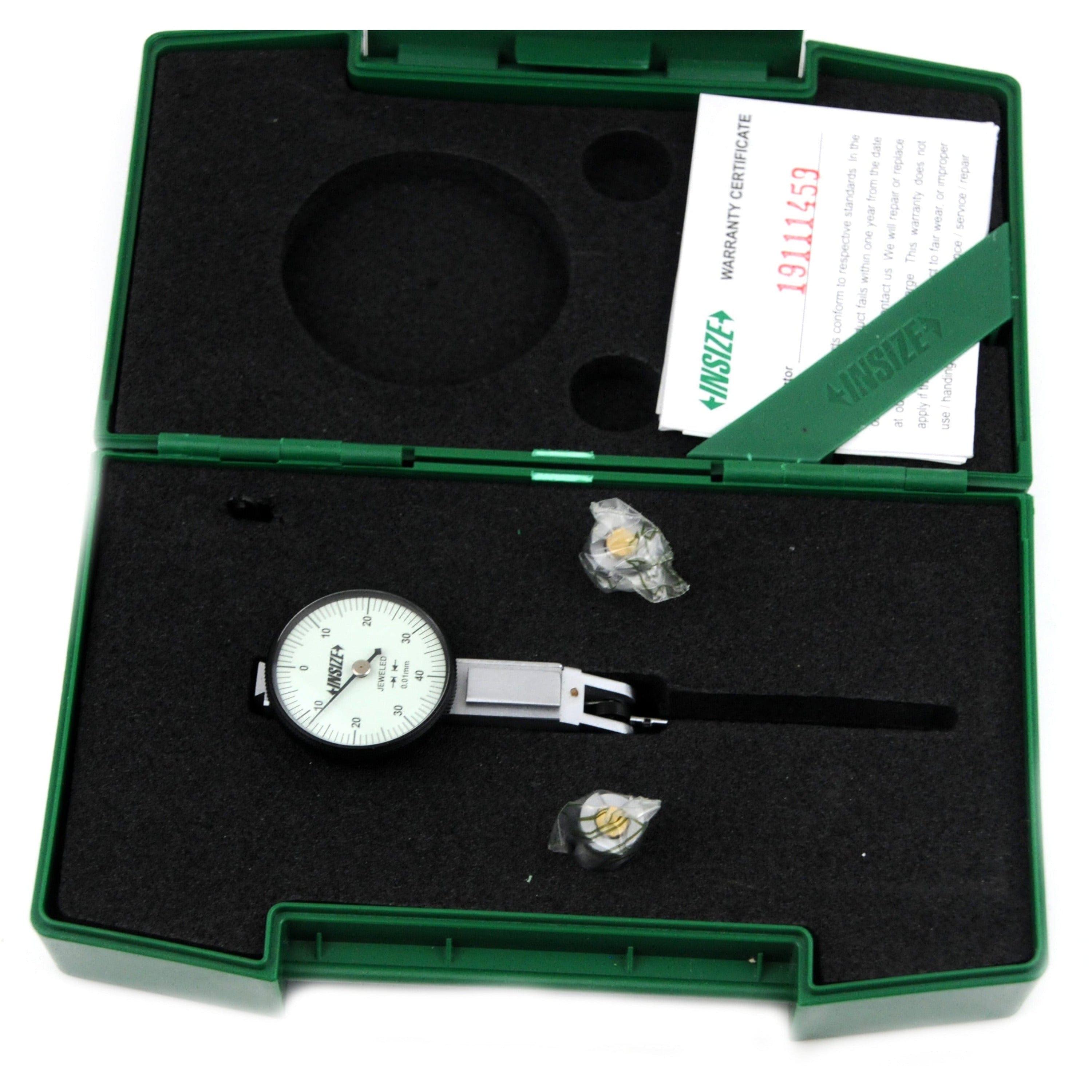 INSIZE Measuring Equipment Insize Metric Dial Indicator 0.8 mm Range Series 2380-08
