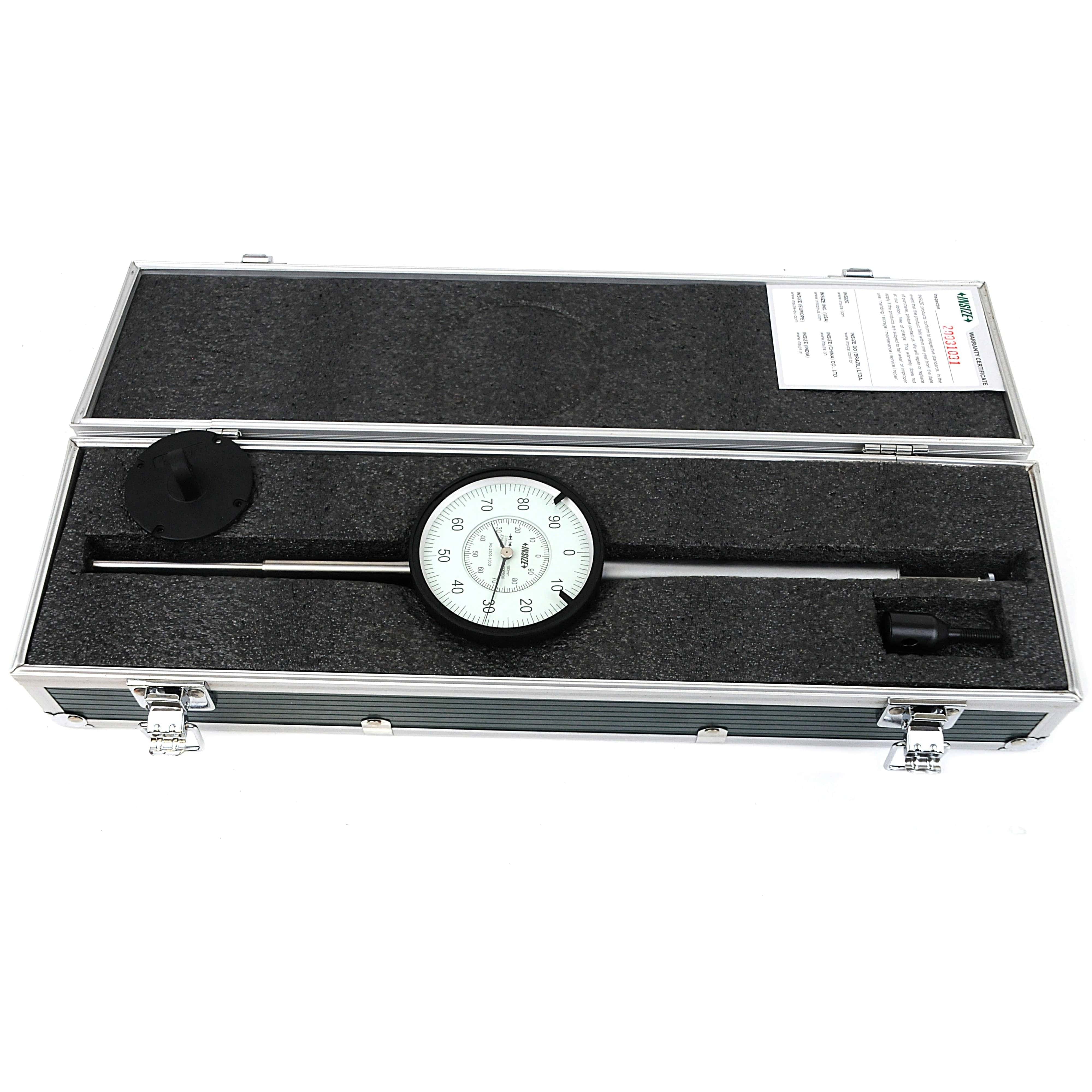 INSIZE Measuring Equipment Insize Metric Long Stroke Dial Indicator 100mm Range Series 2309-100D