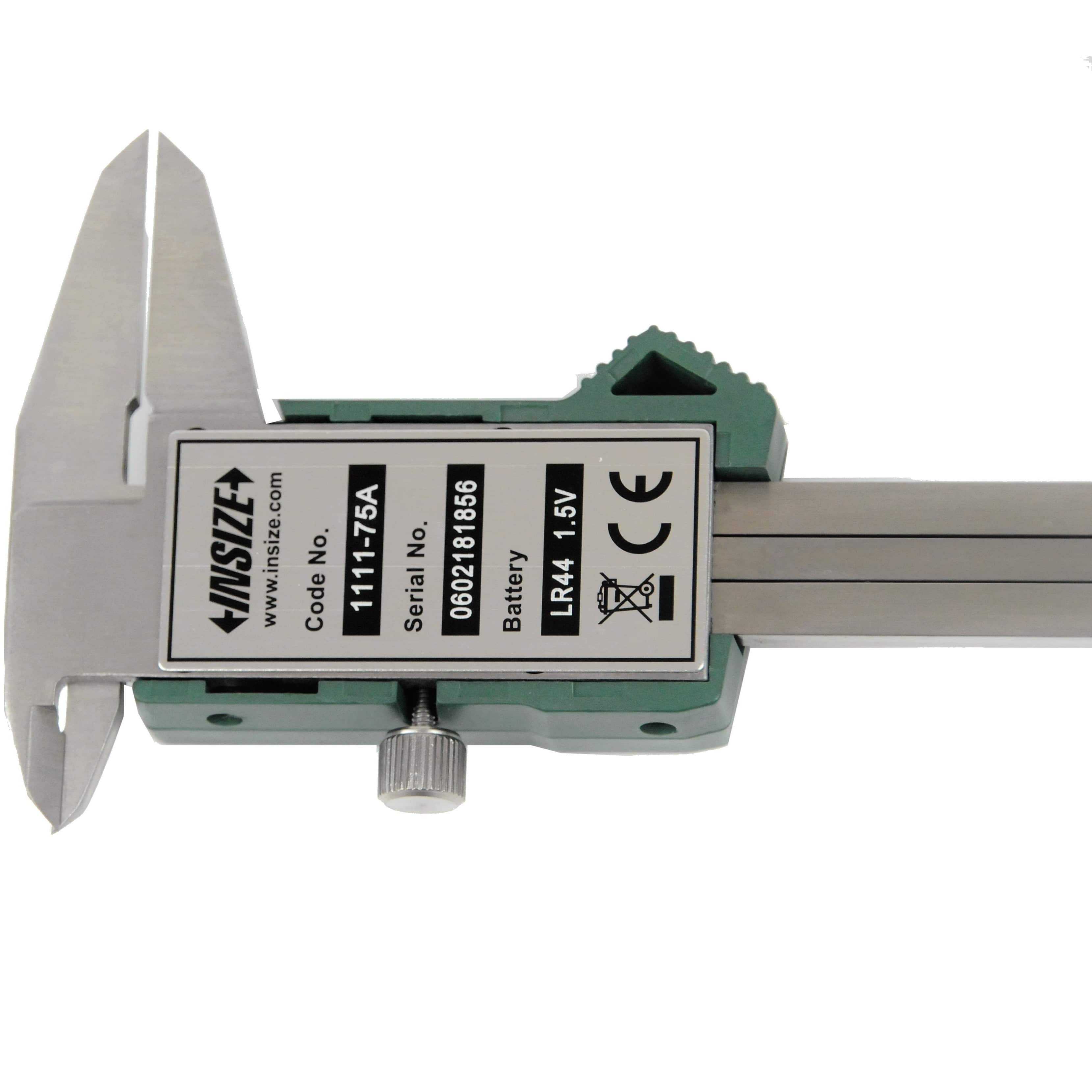 INSIZE Measuring Equipment Insize Mini Digital Caliper 0-75mm/0-3" Range Series 1111-75A