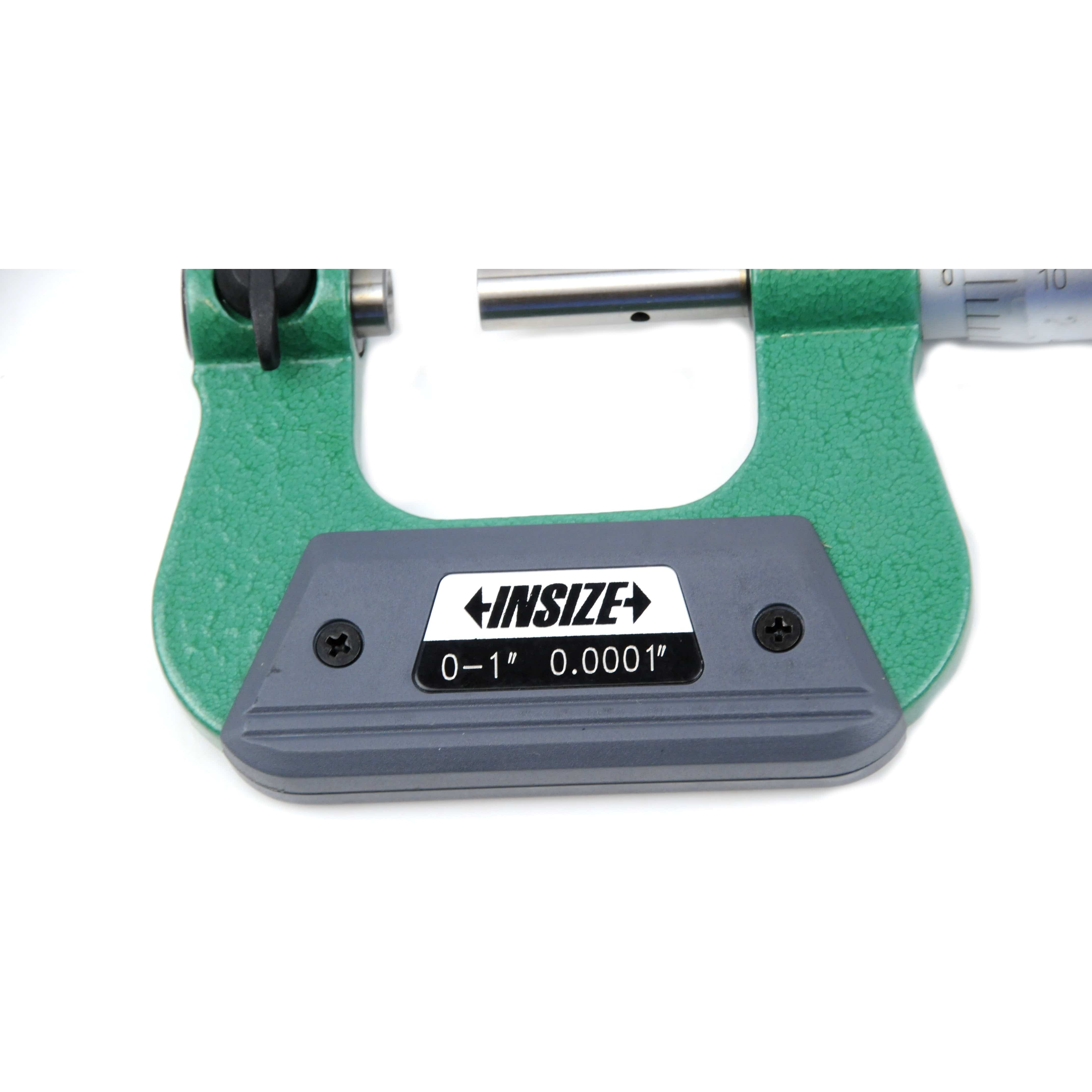 INSIZE Measuring Equipment Insize Non-Rotating Micrometer with Anvil/spindle tips 0-1" Range Series 3280-1