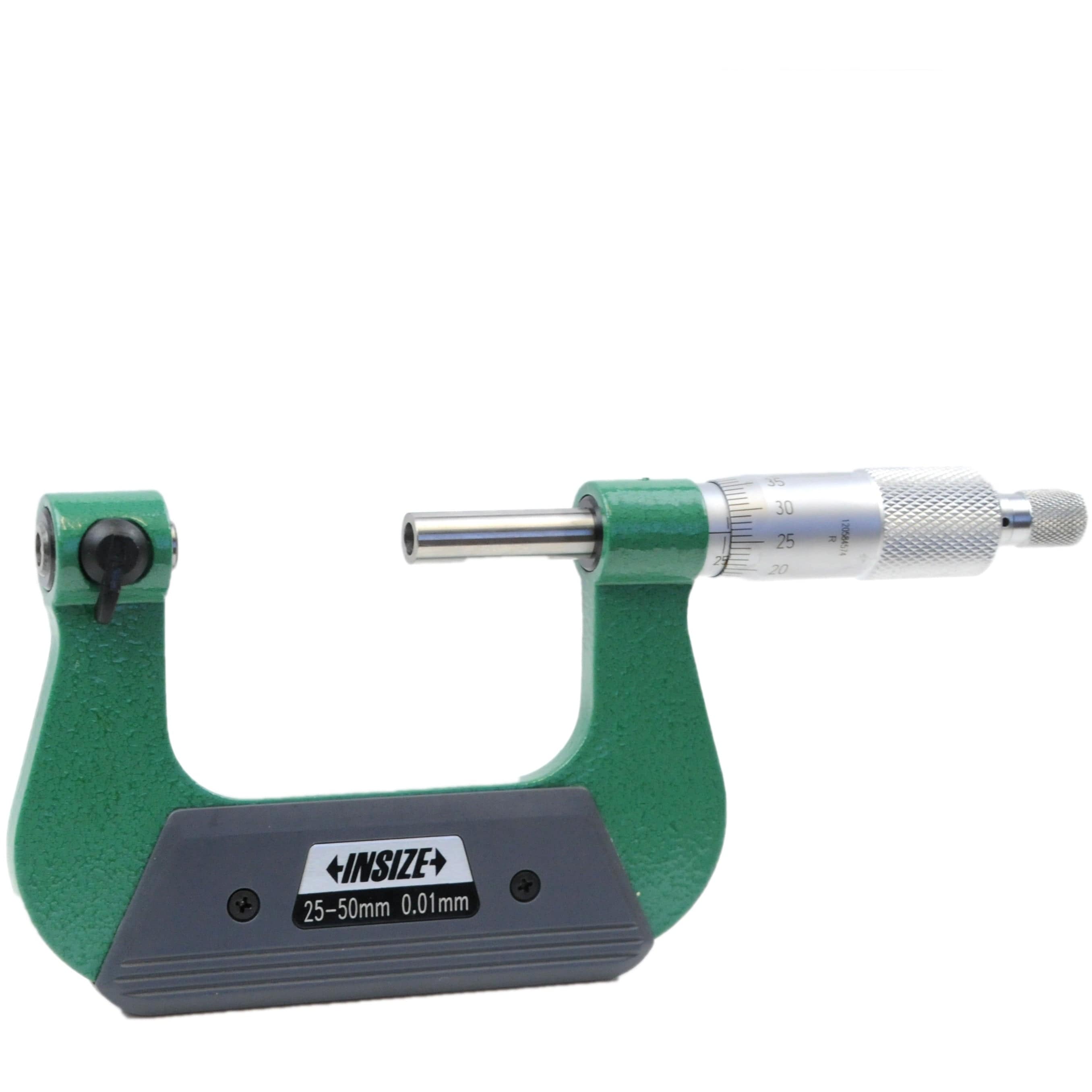 INSIZE Measuring Equipment Insize Non-Rotating Micrometer with Anvil/spindle tips 25-50mm Range Series 3280-50A