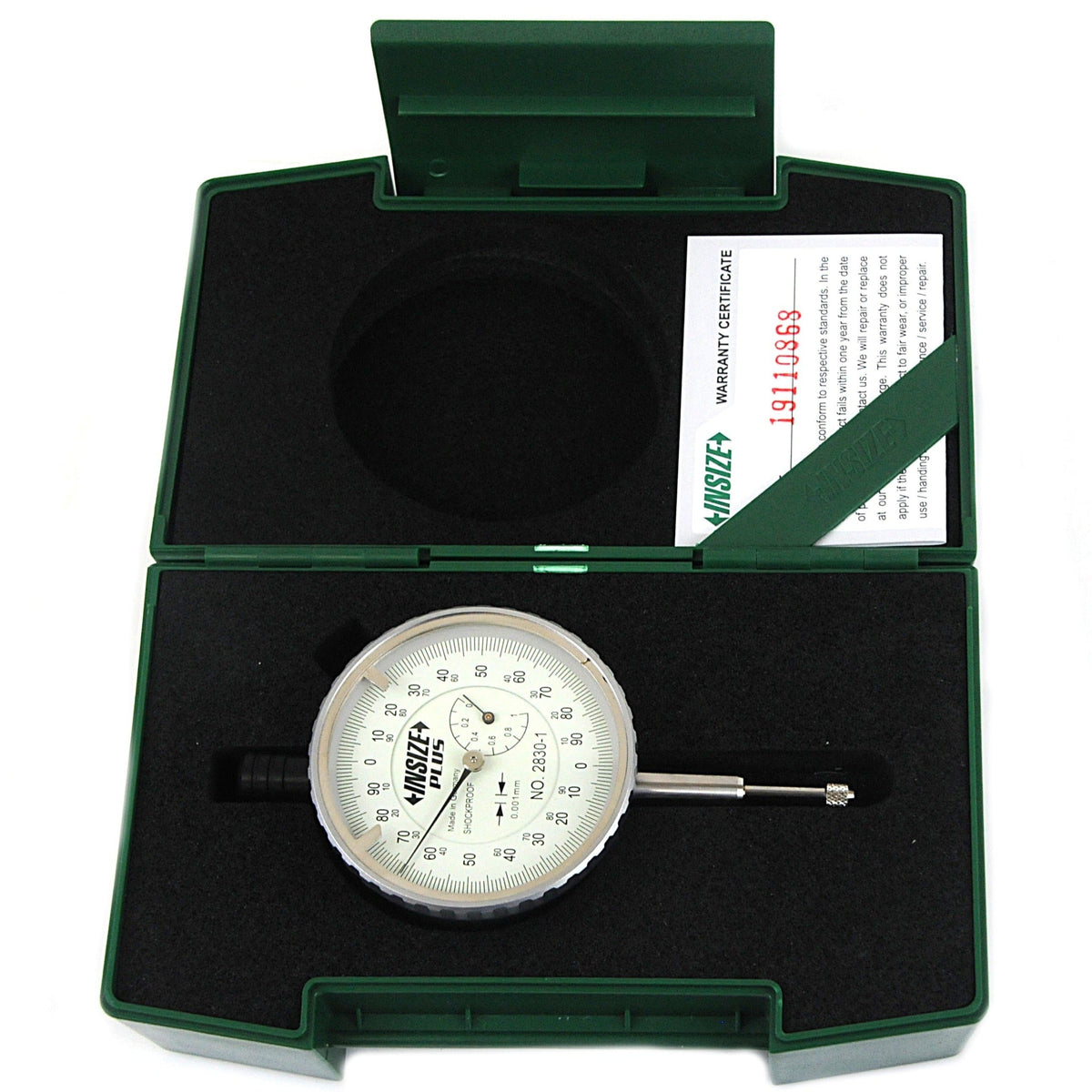 INSIZE Measuring Equipment Insize Precision Dial Indicator 0-1mm x 0.001mm Range Series 2830-1