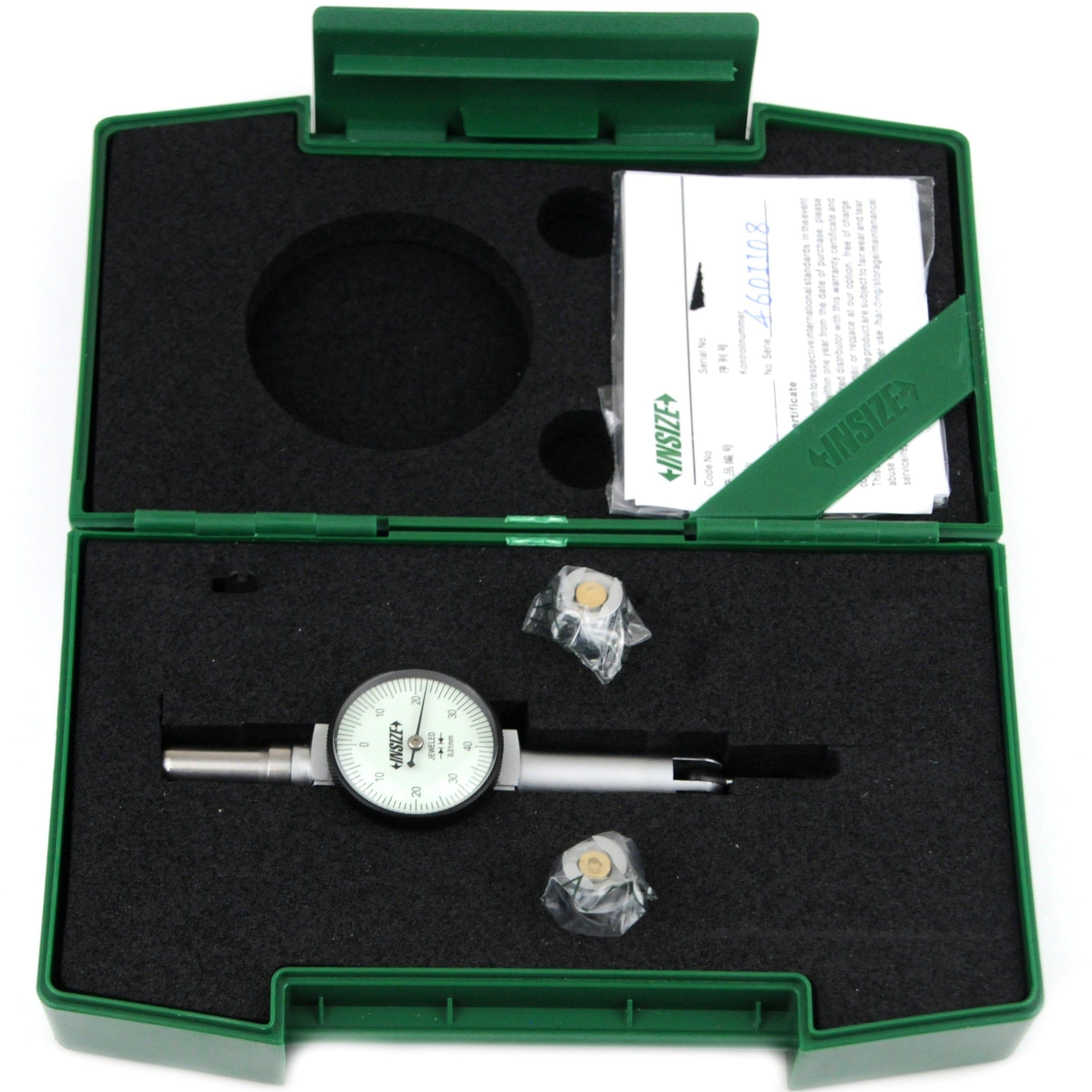 INSIZE Measuring Equipment Insize Round Body Dial Test Indicator Range Series 2391-08