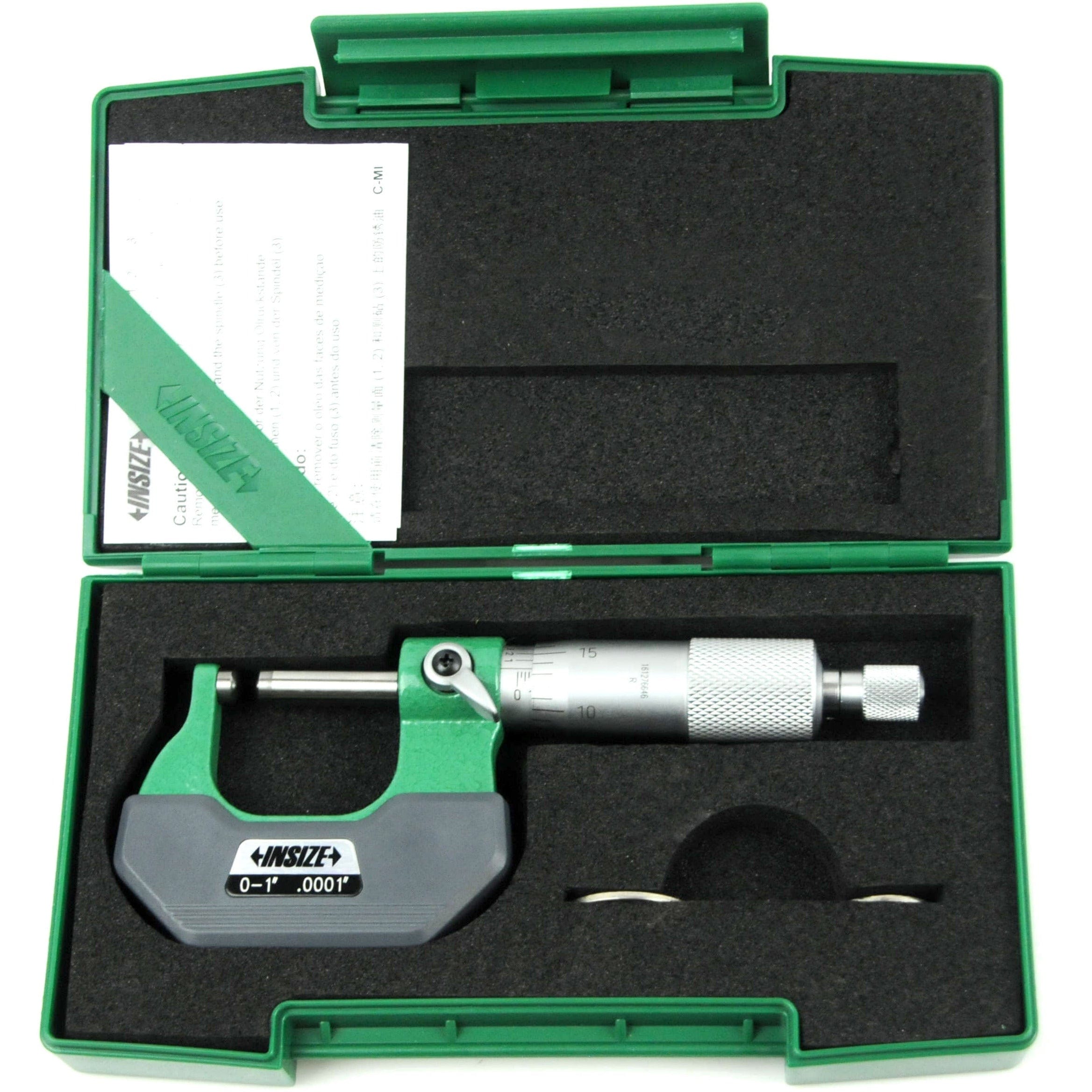INSIZE Measuring Equipment Insize Spherical Anvil Tube Micrometer 0-1" Type B Series 3260-1S