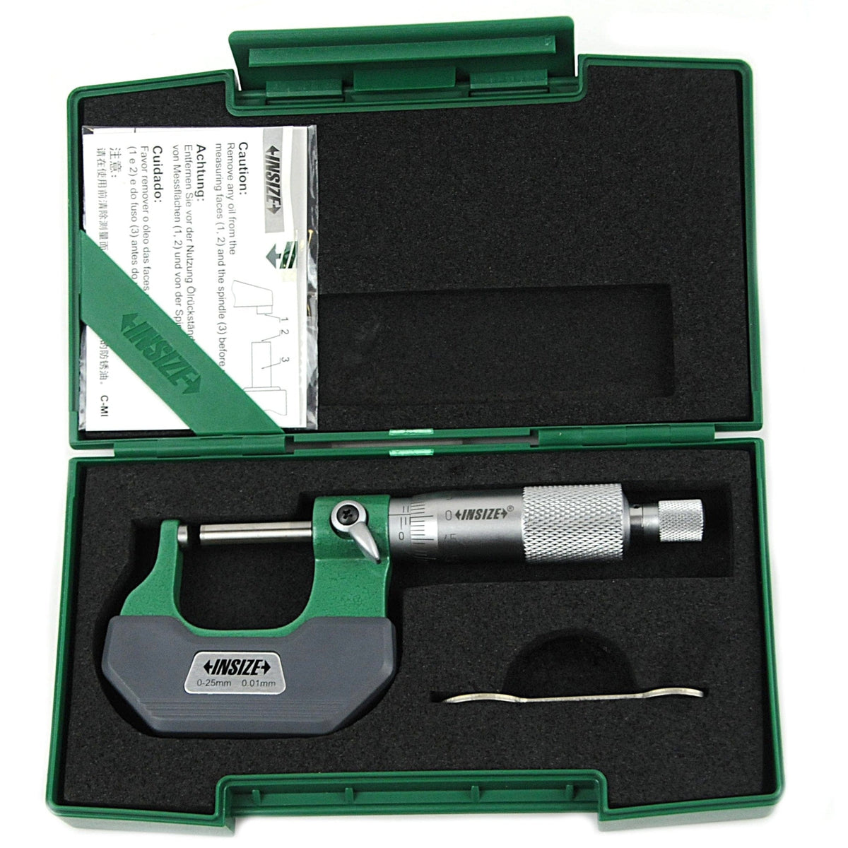 INSIZE Measuring Equipment Insize Spherical Anvil Tube Micrometer 0-25mm Type A Series 3260-25A