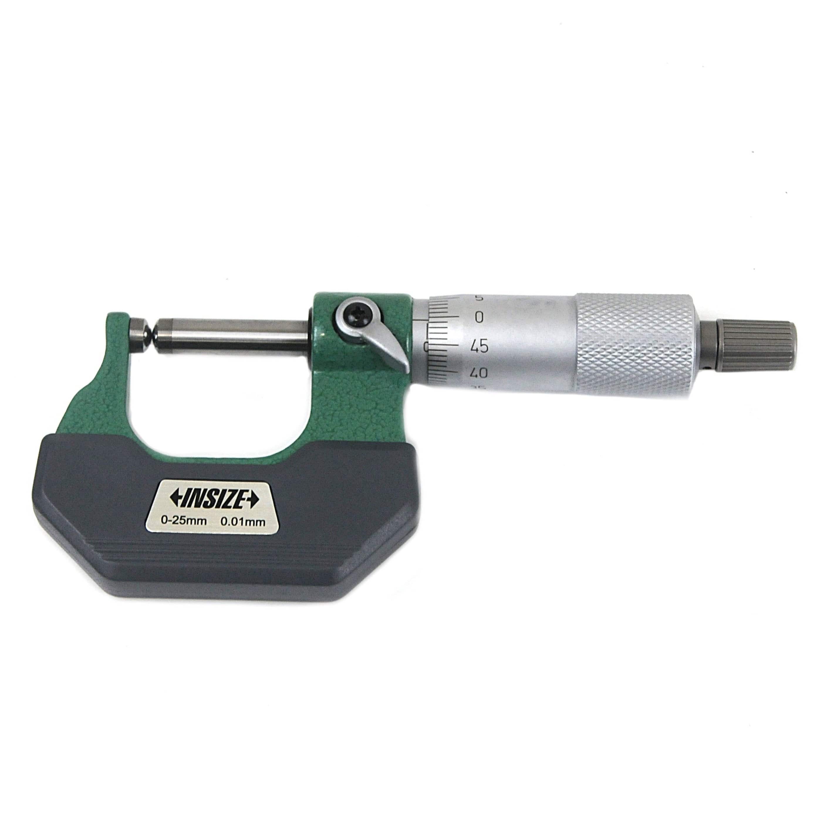 INSIZE Measuring Equipment Insize Spherical Anvil Tube Micrometer 0-25mm Type B Series 3260-25SA