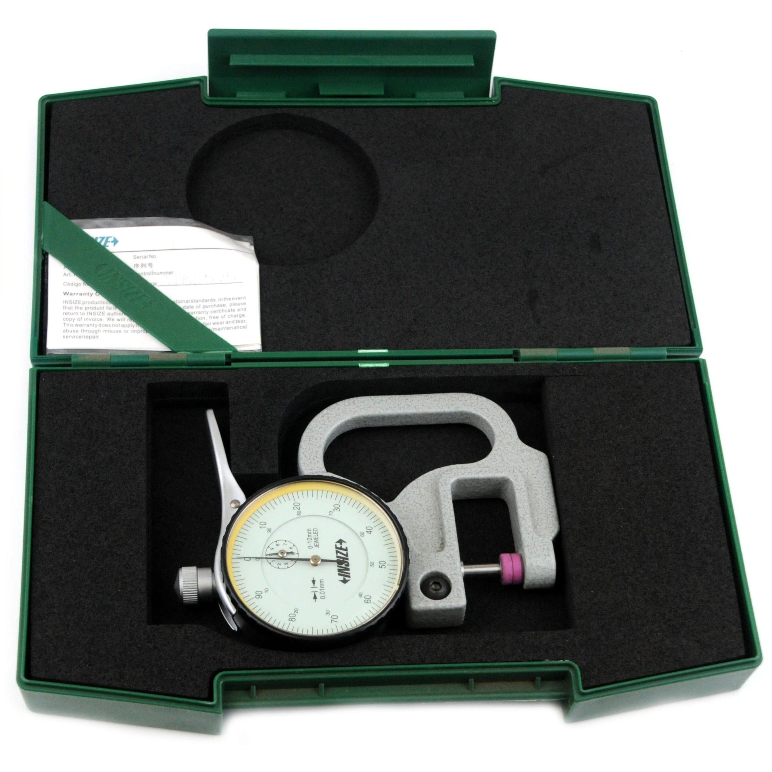 INSIZE Measuring Equipment Insize Thickness Gauge 0-10mm x 0.01mm Range Series 2364-10