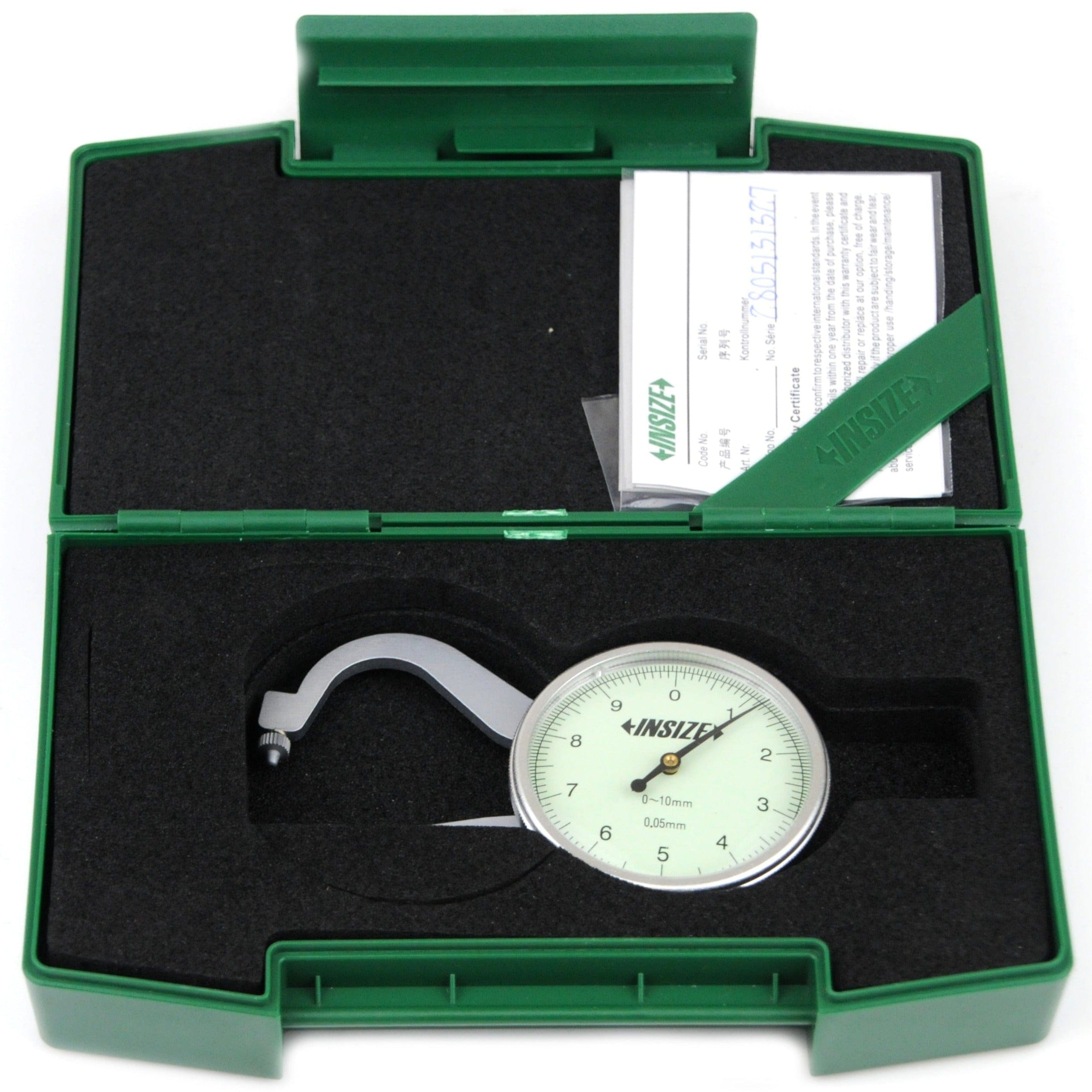 INSIZE Measuring Equipment Insize Thickness Gauge 0-10mm x 0.05mm Range Series 2862-101