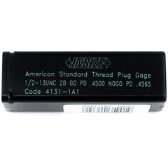INSIZE MEASURING EQUIPMENT Insize Thread GO NOGO Plug Gauge 1/2"-13 UNC Series 4131-1A1