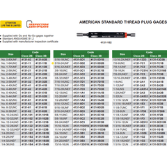 INSIZE Measuring Equipment Insize Thread GO NOGO Plug Gauge 5/16"-24 UNF Series 4131-5D2