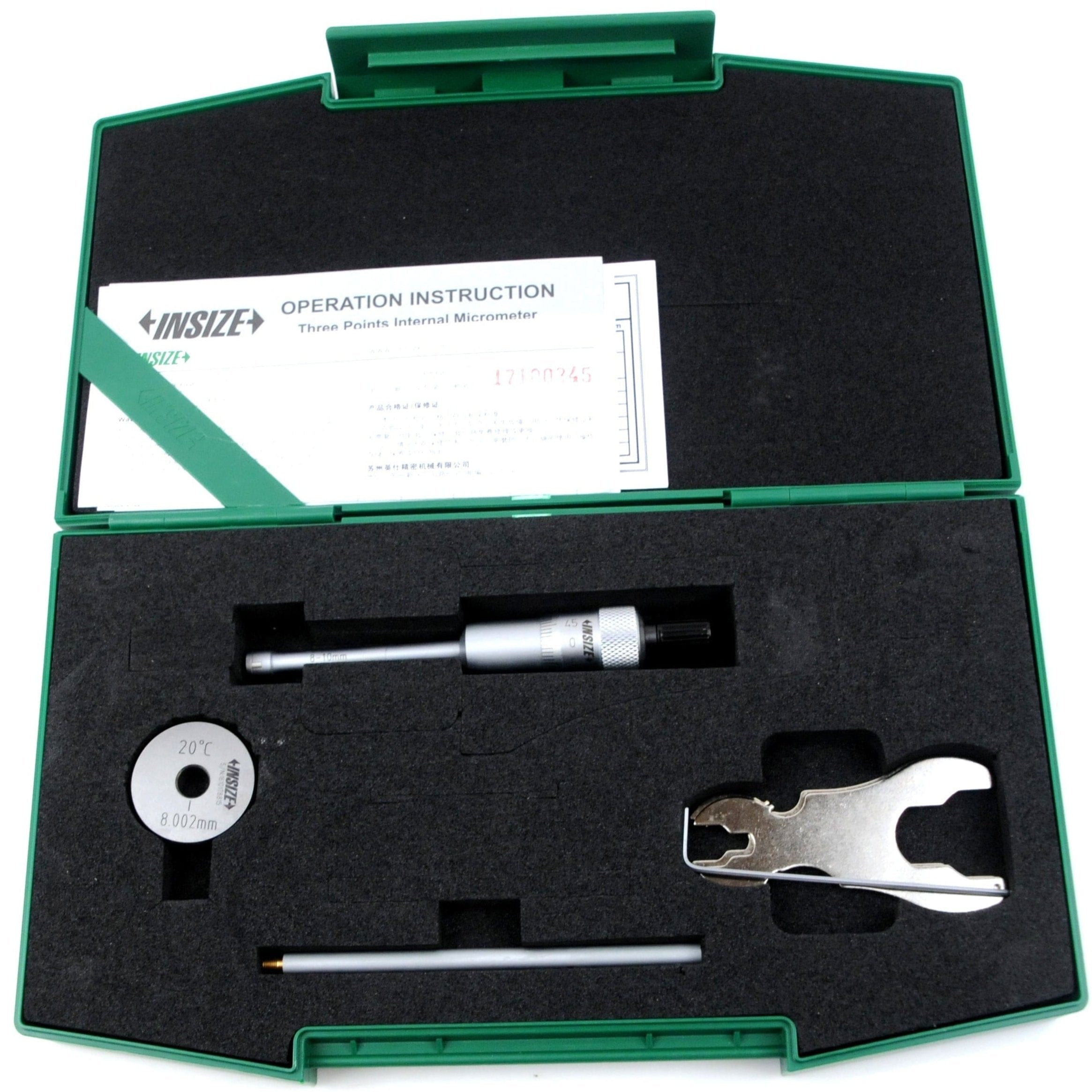INSIZE Measuring Equipment Insize Three Point Internal Micrometer 10-12mm Range Series 3227-12