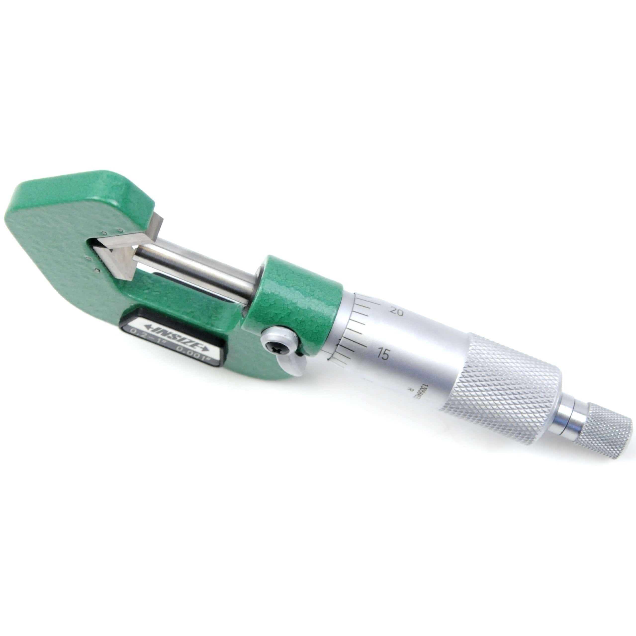 INSIZE Measuring Equipment Insize V Shape Anvil Micrometer 0.2-1" Range Series 3290-105