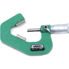 INSIZE Measuring Equipment Insize V Shape Anvil Micrometer 0.8-1.4" Range Series 3290-143