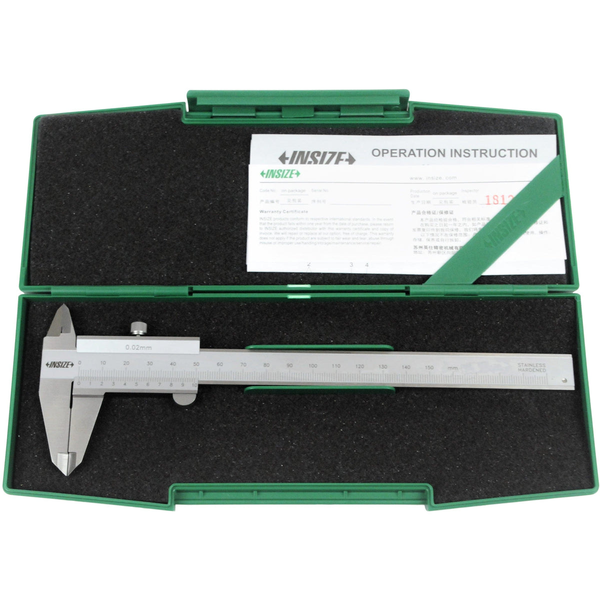 INSIZE Measuring Equipment Insize Vernier Caliper 0-150mm Range Series 1205-1501S