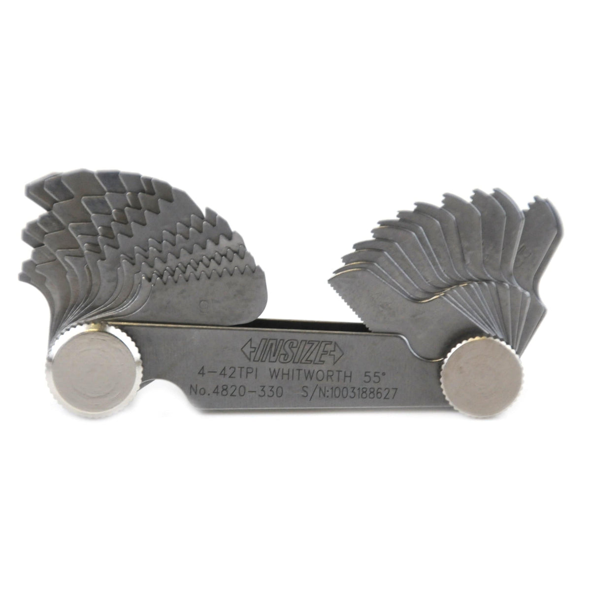 INSIZE Measuring Equipment Insize Whitworth 55° Screw Pitch Gauge 4-42TPI Range Series 4820-330