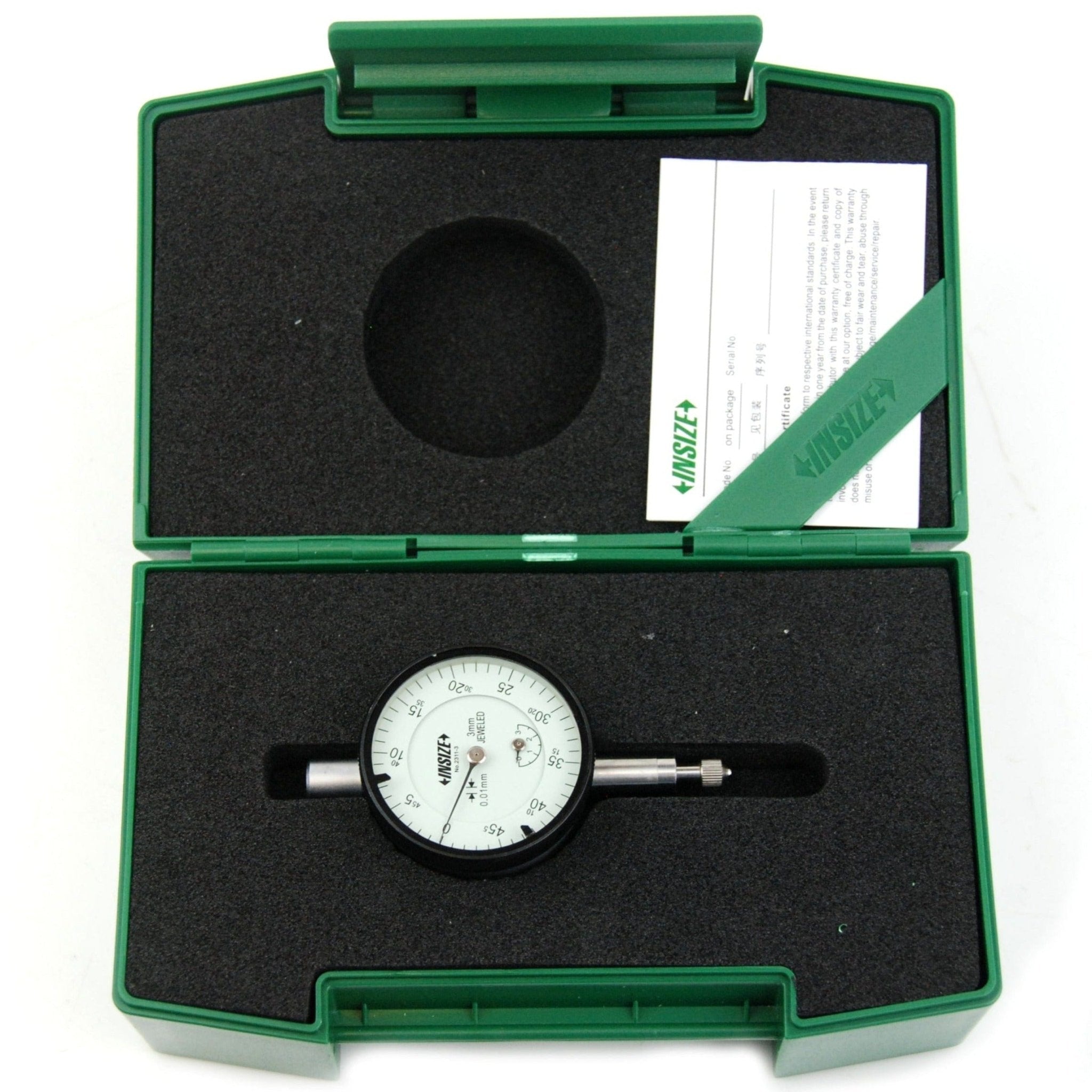 Insize Metric Compact Dial Indicator 3mm Range Series 2311-3 - Twin Eagle Imports