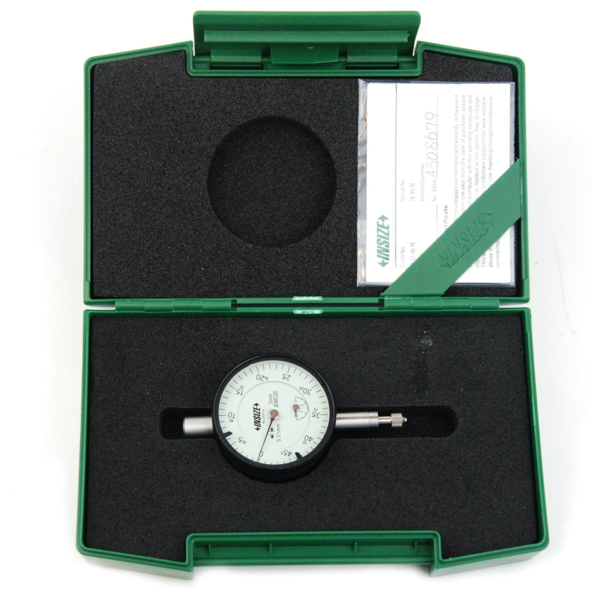 Insize Metric Compact Dial Indicator 3mm Range Series 2311-3F - Twin Eagle Imports