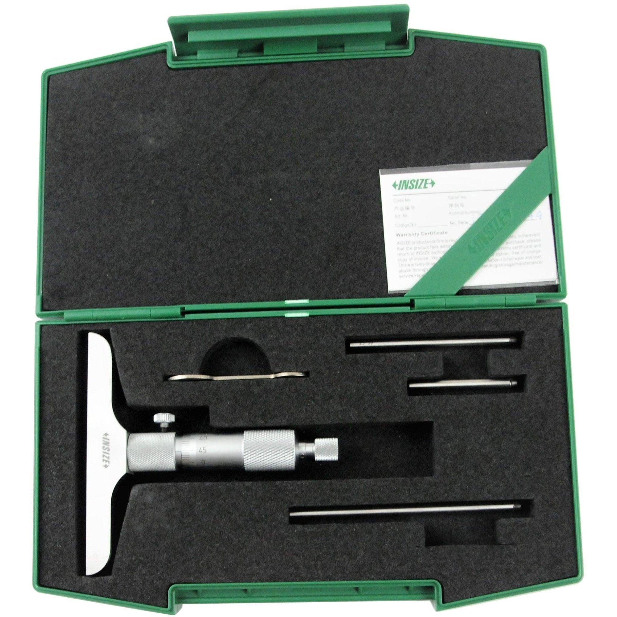 Insize Metric Depth Micrometer 0-75mm Range Series 3240 - 75 - Twin Eagle Imports