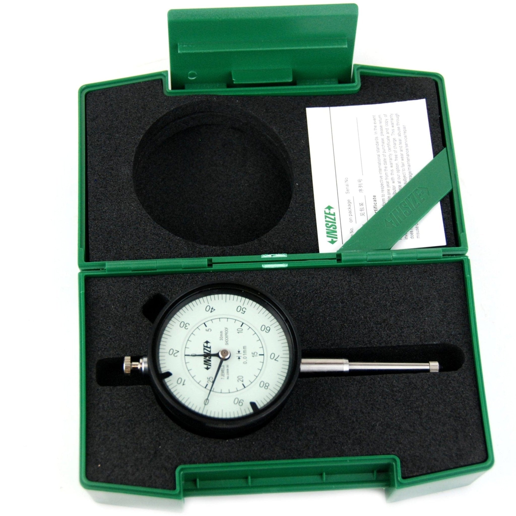 Insize Metric Long Stroke Dial Indicator 30mm Range Series 2309-30 - Twin Eagle Imports
