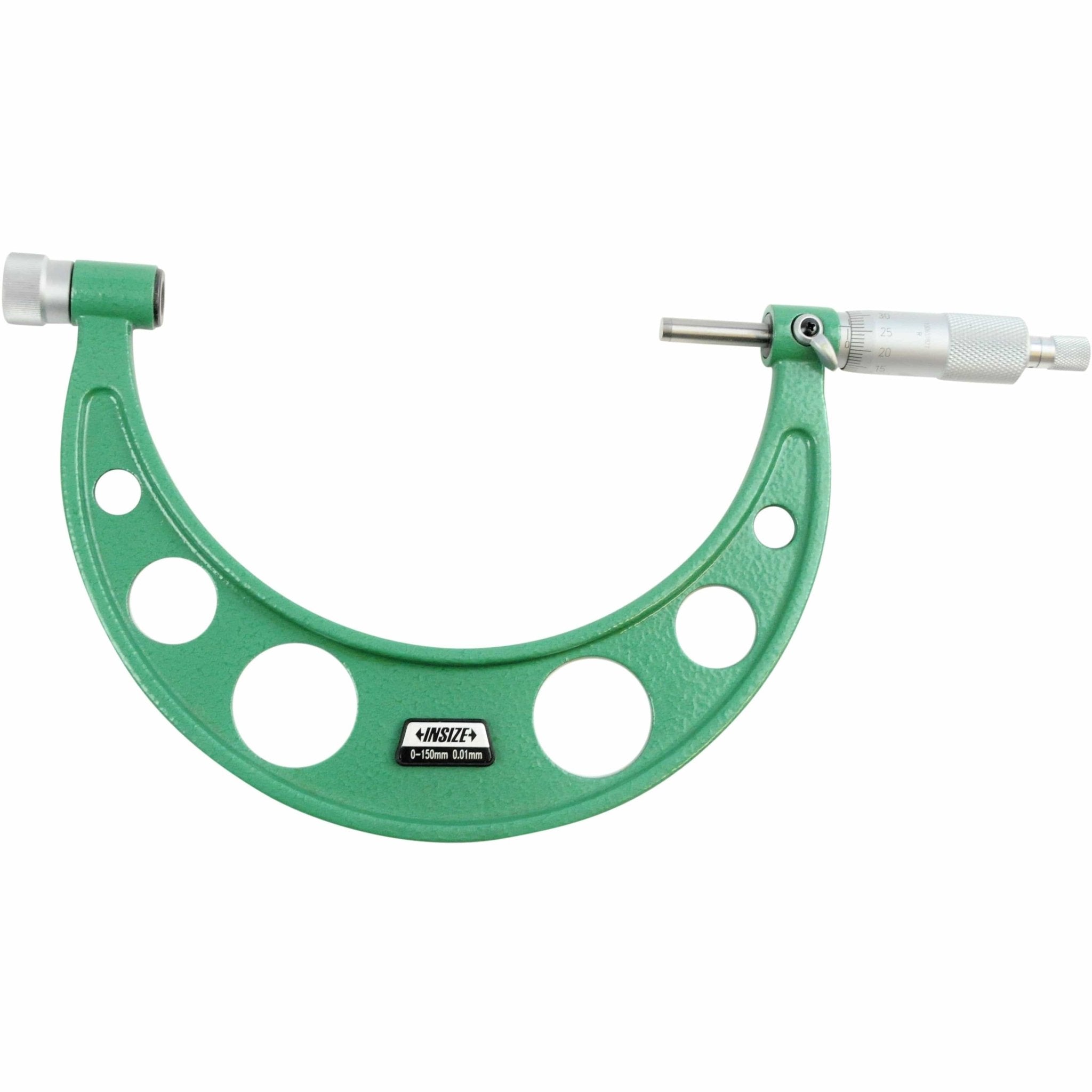 Insize Metric Outside Micrometer 0-150mm Range Series 3206-150A - Twin Eagle Imports