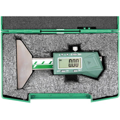 Insize Mini Digital Depth Gauge W/ Round Bar 114mm Range Series 1140-25 - Twin Eagle Imports