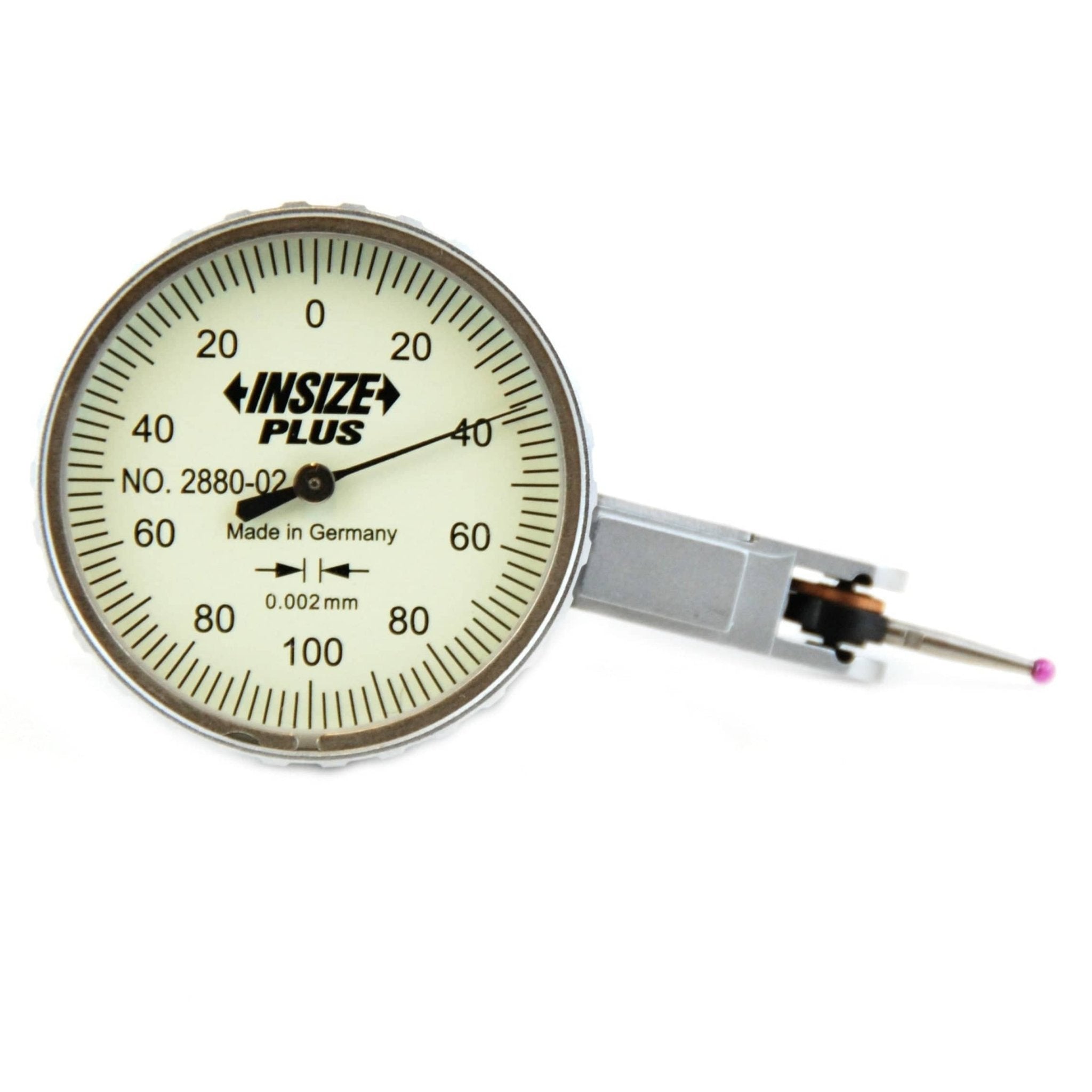 Insize Precision Dial Indicator 0.2mm Range Series 2880-02R - Twin Eagle Imports