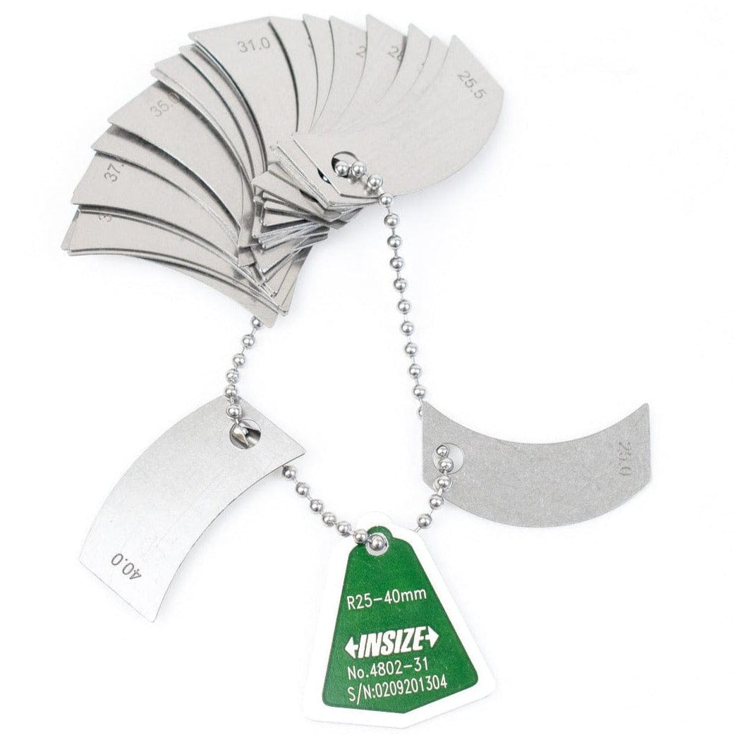 Insize Radius Gauge 25-40mm Range Series 4802-31 - Twin Eagle Imports