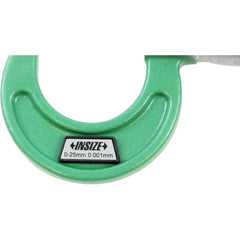 Insize Ratchet Stop Type Outside Micrometer 0-25mm Range Series 3210-25A - Twin Eagle Imports