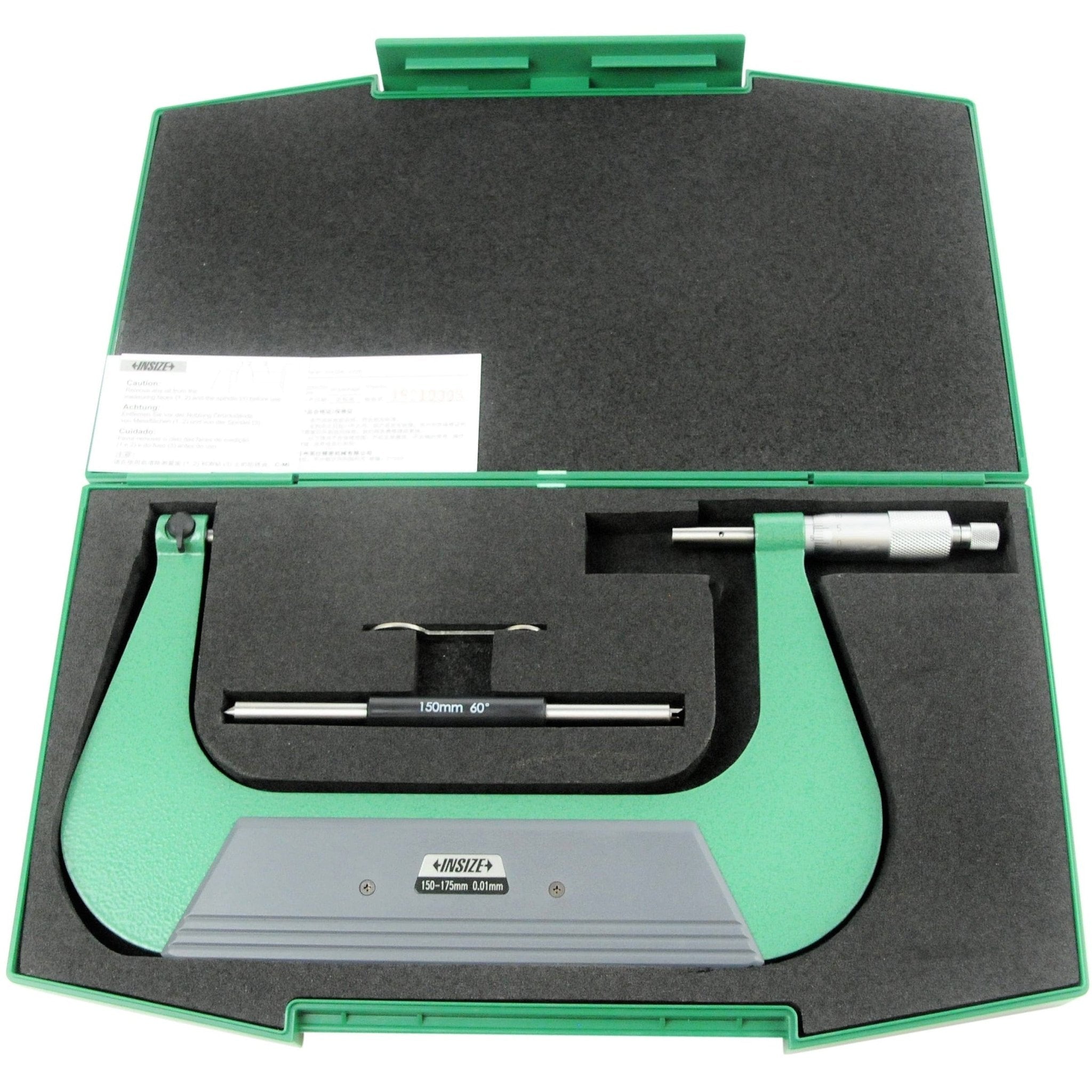 Insize Screw Thread Micrometer 150-175mm Range Series 3281-175A - Twin Eagle Imports