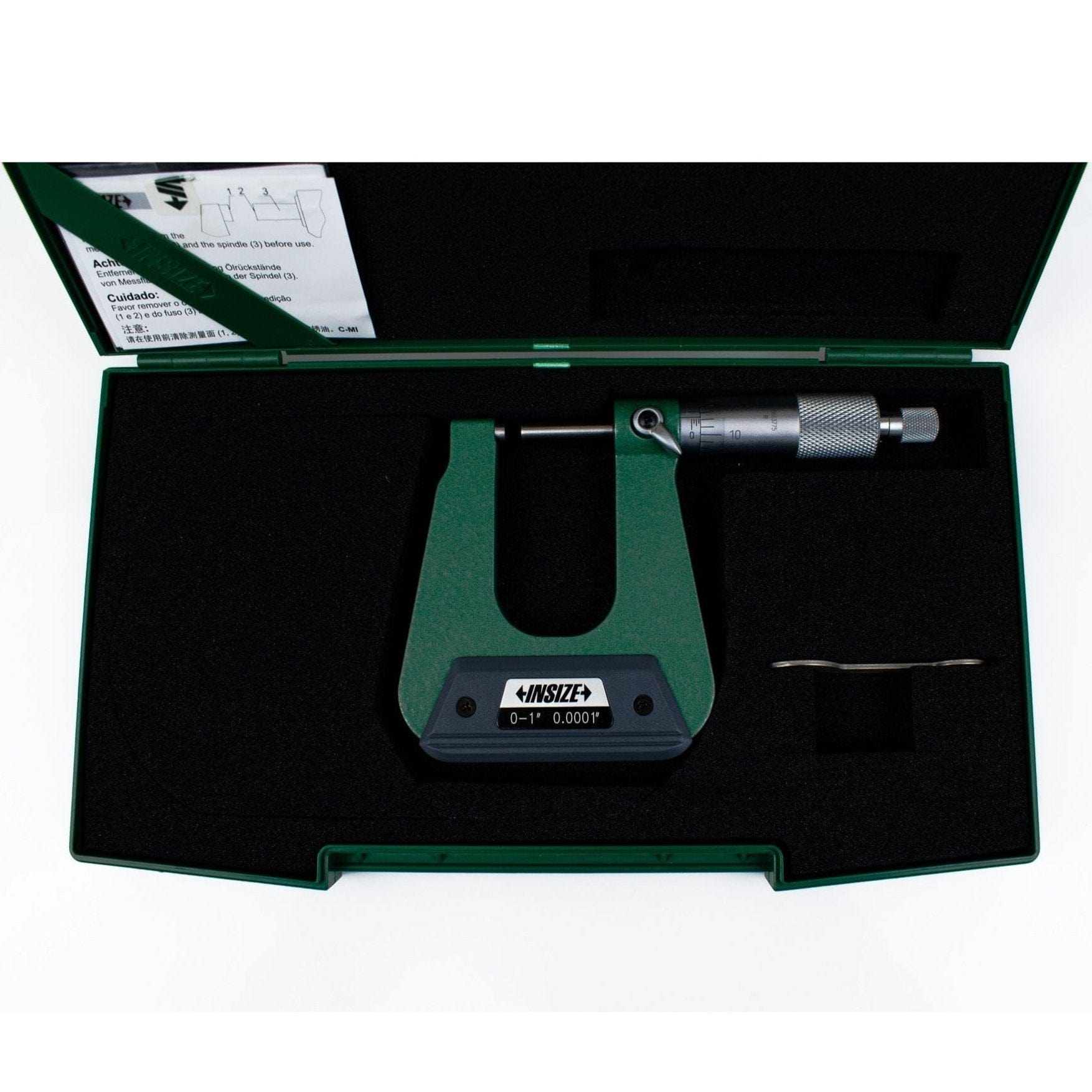 Insize Sheet Metal Micrometer 0-1" Range Series 3239-11S - Twin Eagle Imports