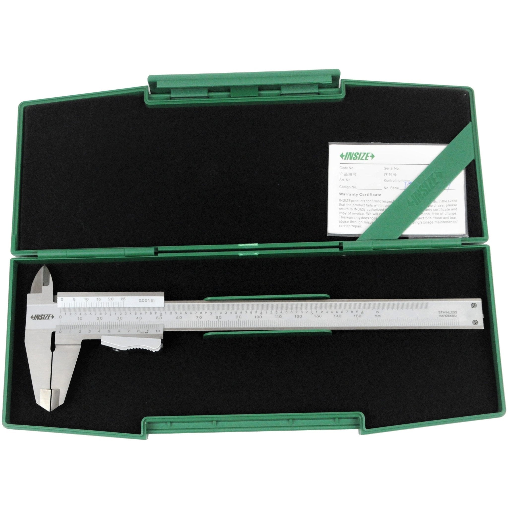 Insize Vernier Caliper 0-150mm/0-6" Range Series 1223-1502 - Twin Eagle Imports
