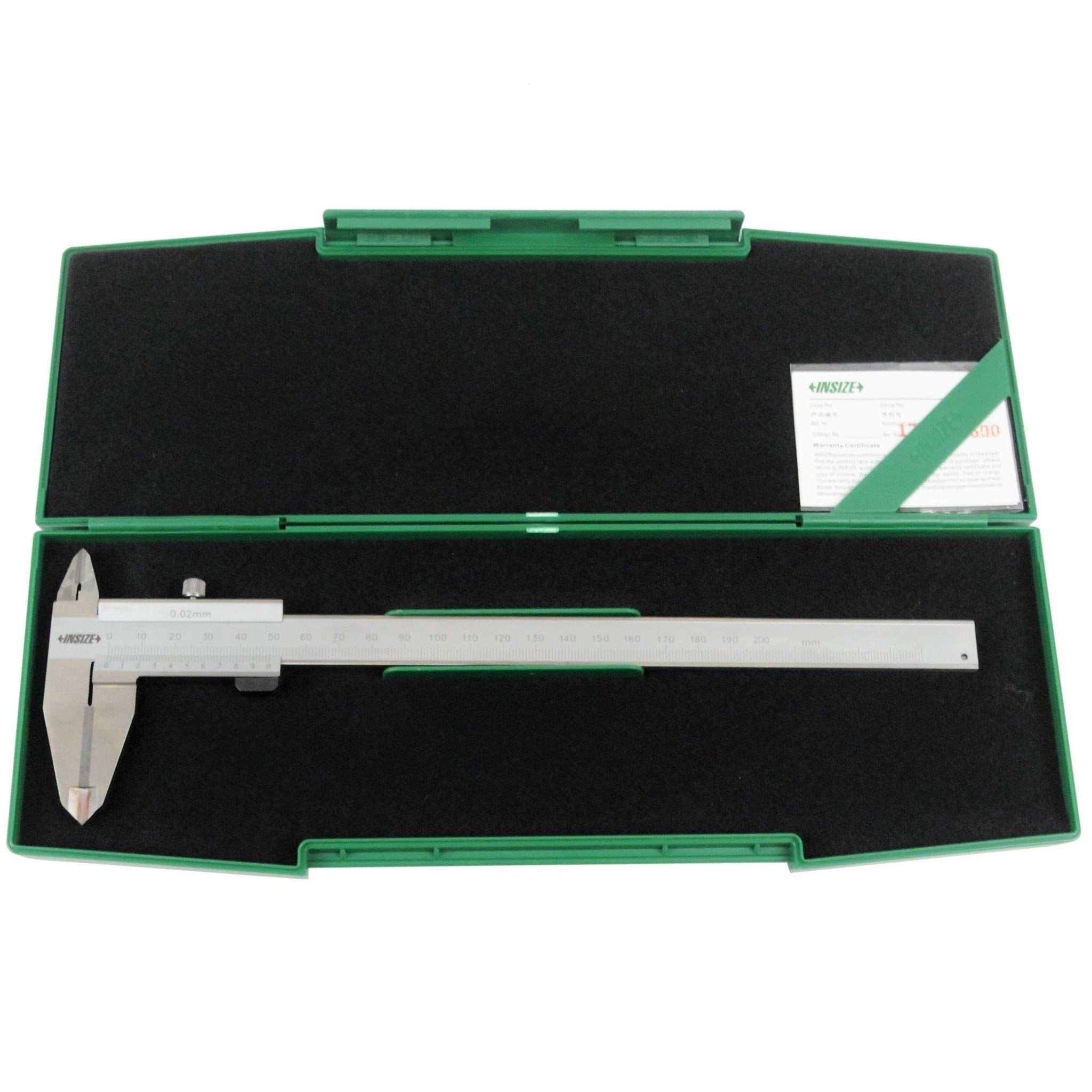 Insize Vernier Caliper 0-200mm x 0.02mm Range Series 1238-2001 - Twin Eagle Imports