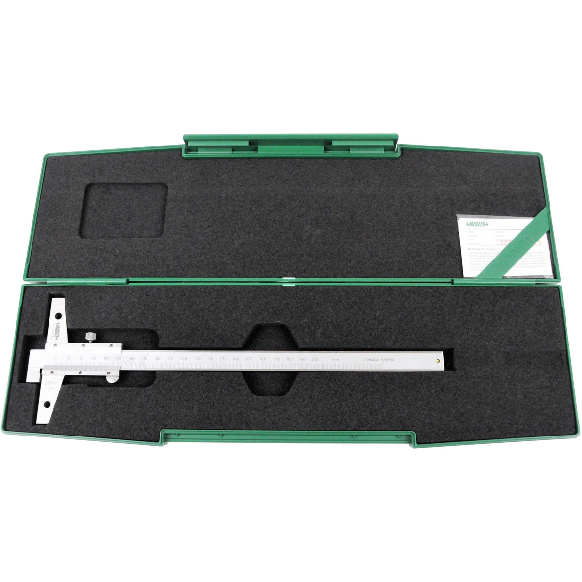 Insize Vernier Hook Depth Gauge 0-200mm Range Series 1248-200 - Twin Eagle Imports