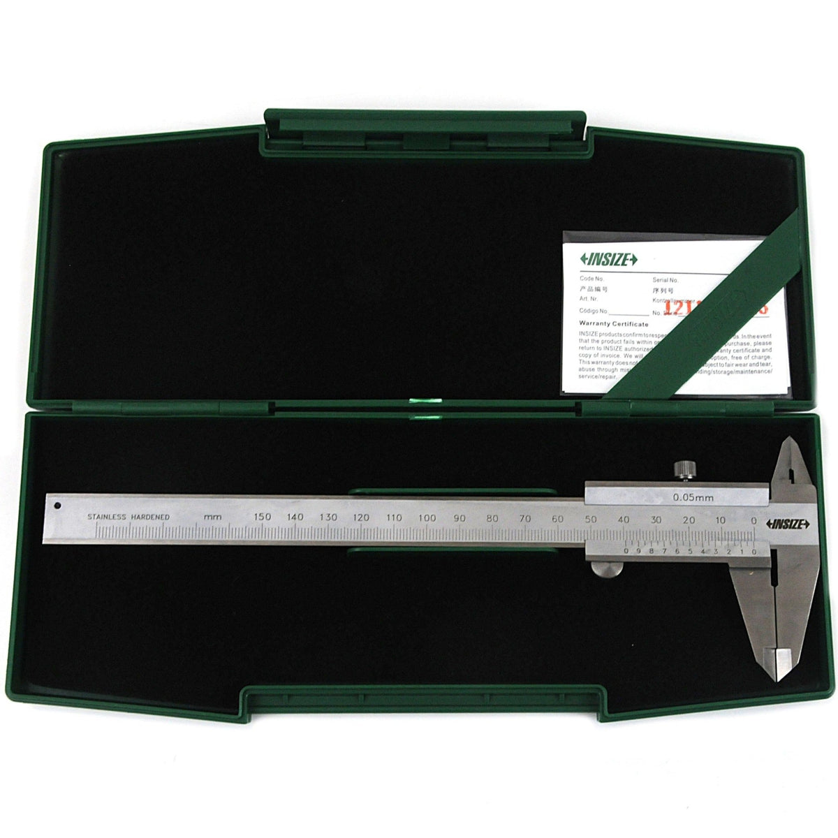Insize Vernier Left Hand Caliper 0-150mm/0-6" Range Series 1239-150 - Twin Eagle Imports