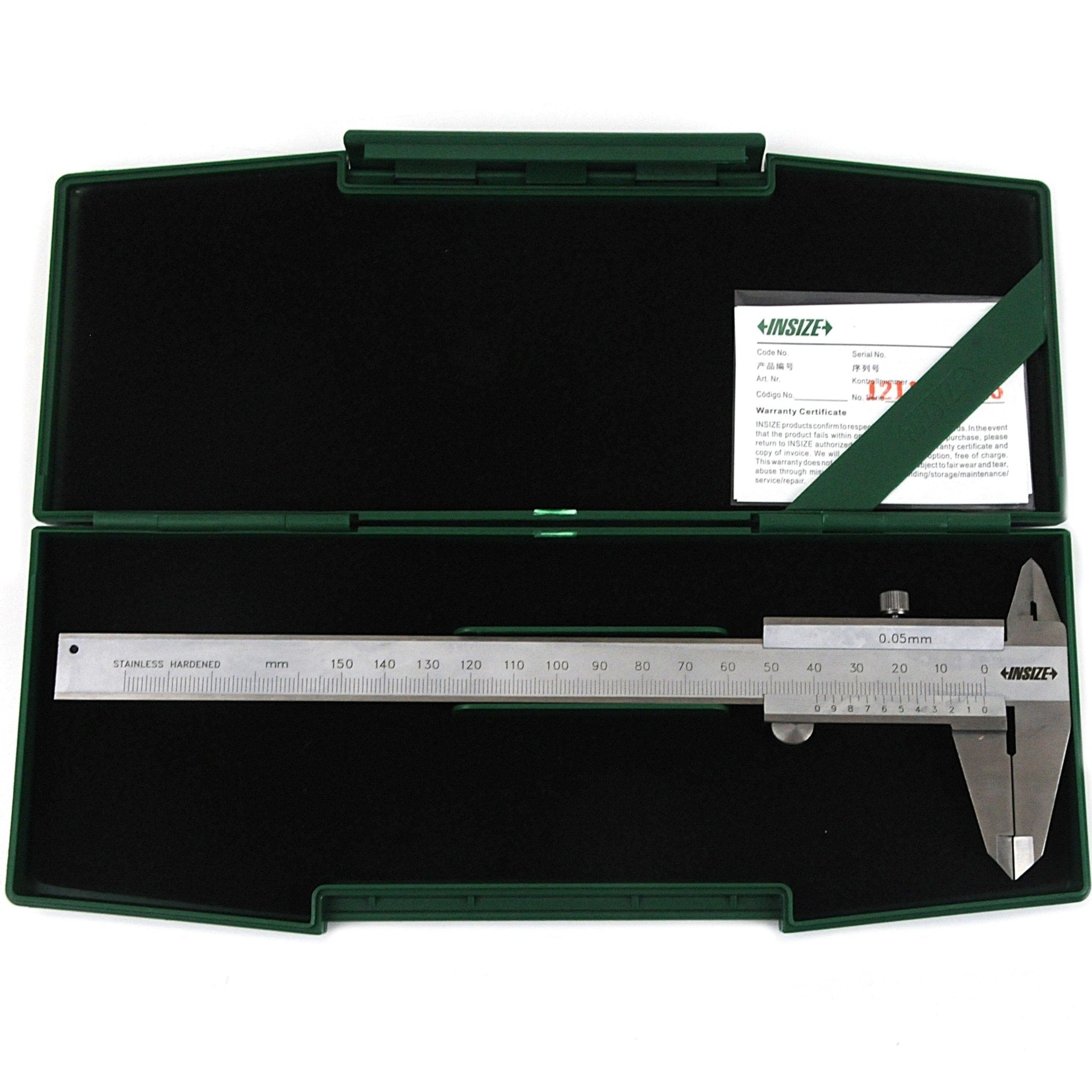 Insize Vernier Left Hand Caliper 0-150mm/0-6" Range Series 1239-1503 - Twin Eagle Imports