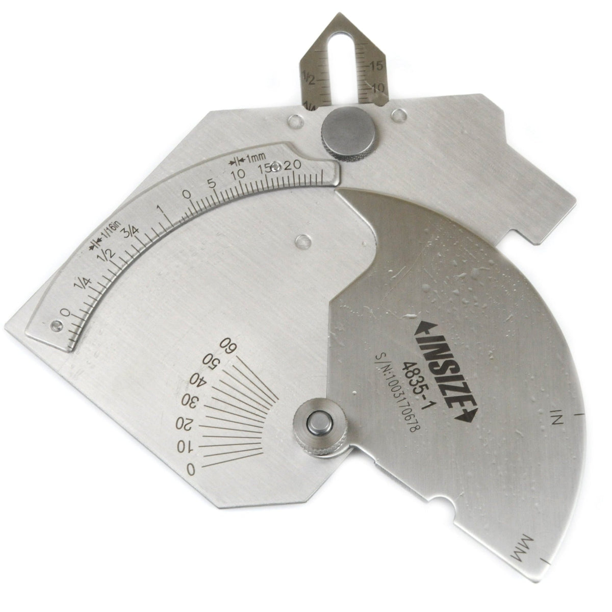 Insize Welding Gauge 0-25mm/1" Range Series 4835-1 - Twin Eagle Imports