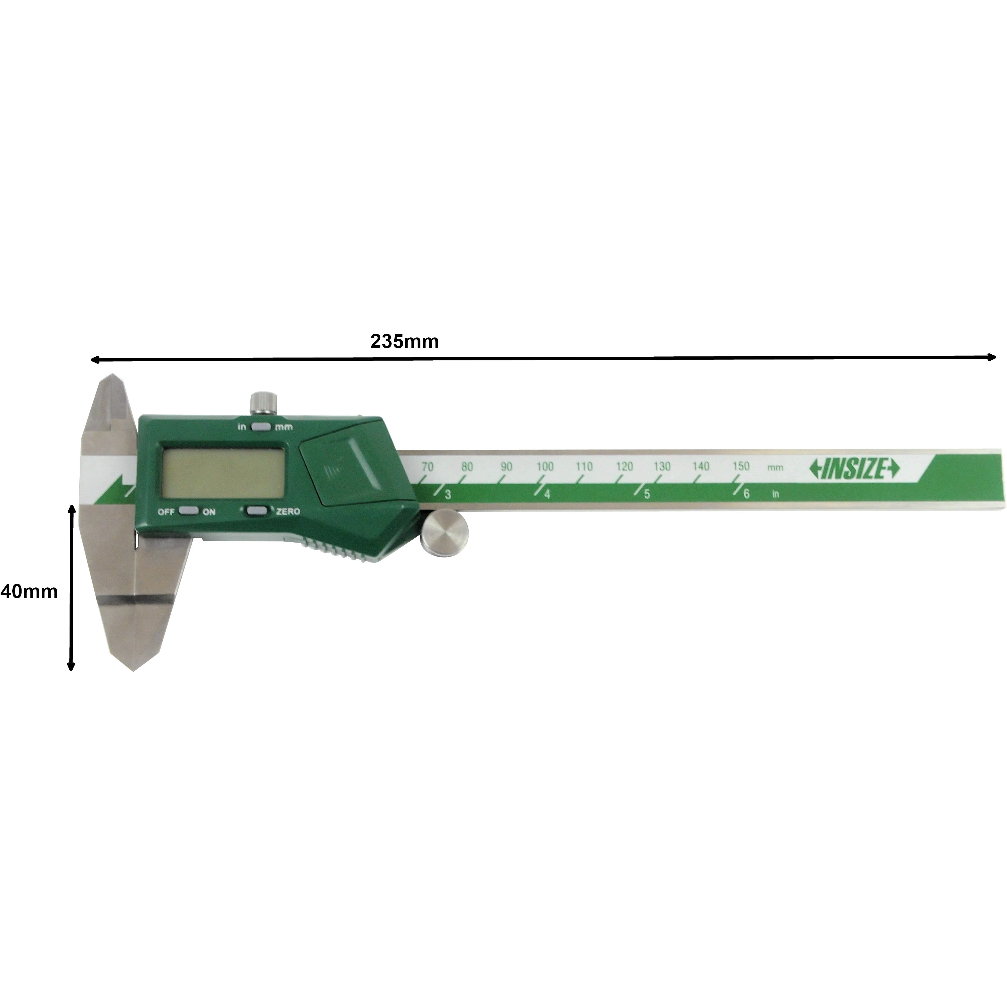 Insize Digital Blade Caliper 0-150mm / 0-6" Range Series 1188-150A