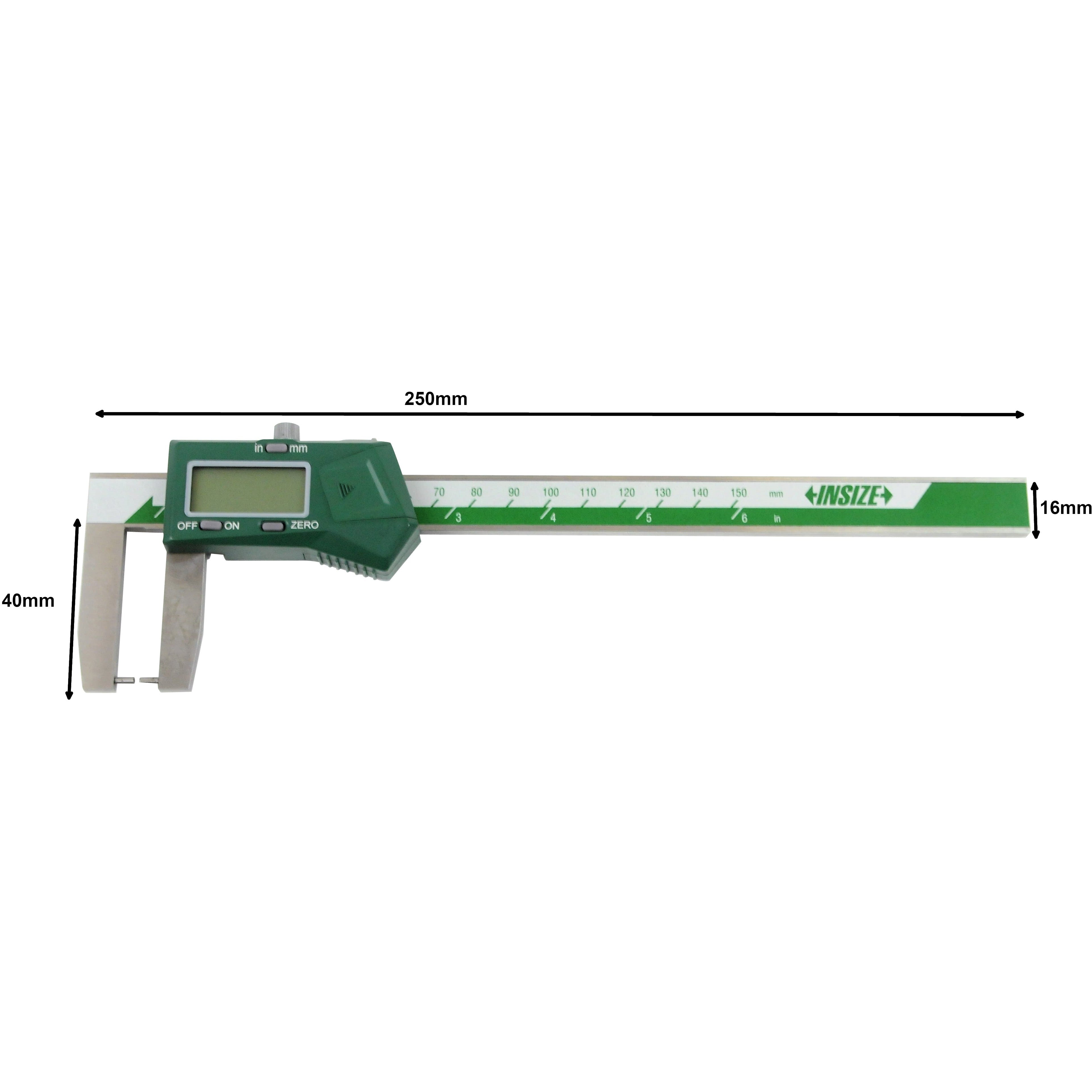 Insize Digital Outside Point Caliper 0-150mm/0-6" Range Series 1185-150A