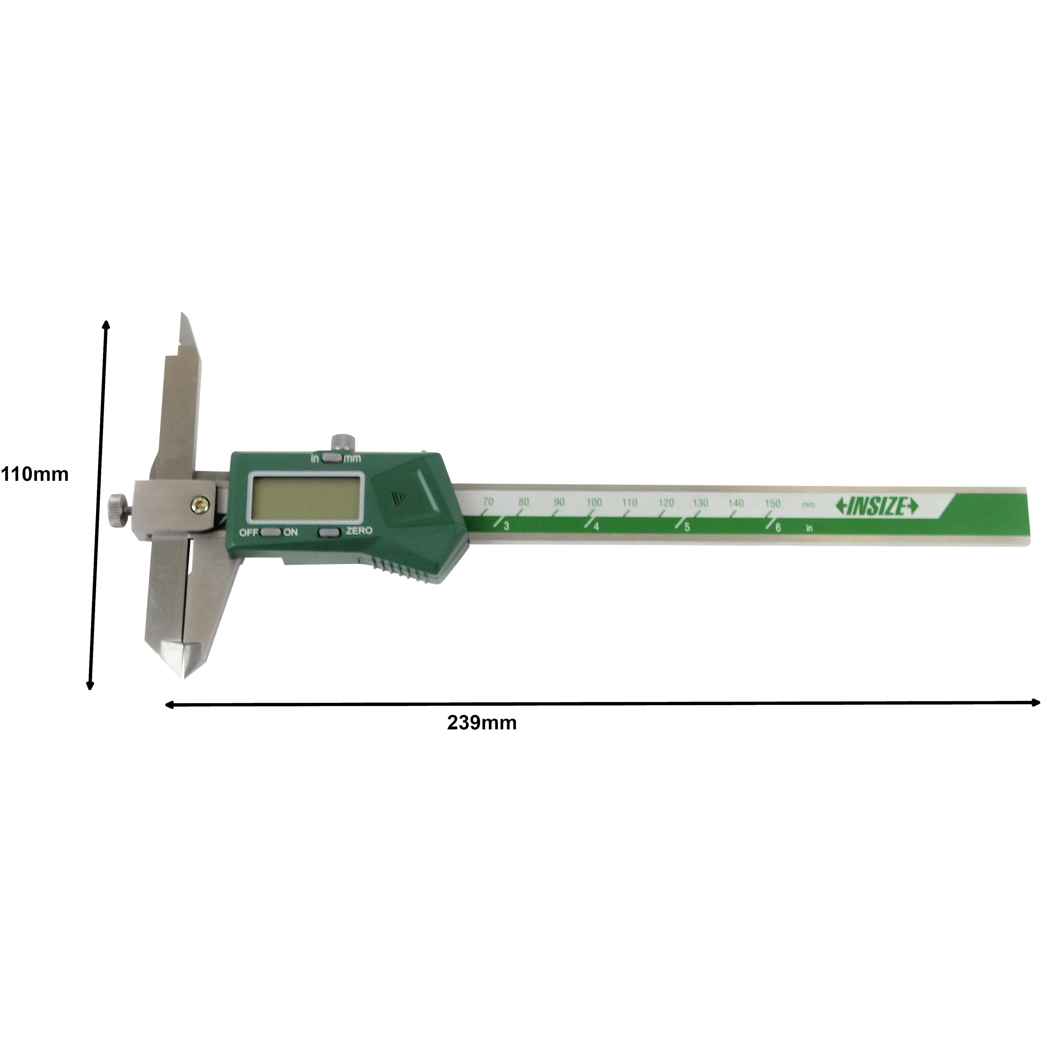 Insize Digital Offset Caliper 0-150mm/0-6" Range Series 1186-150A