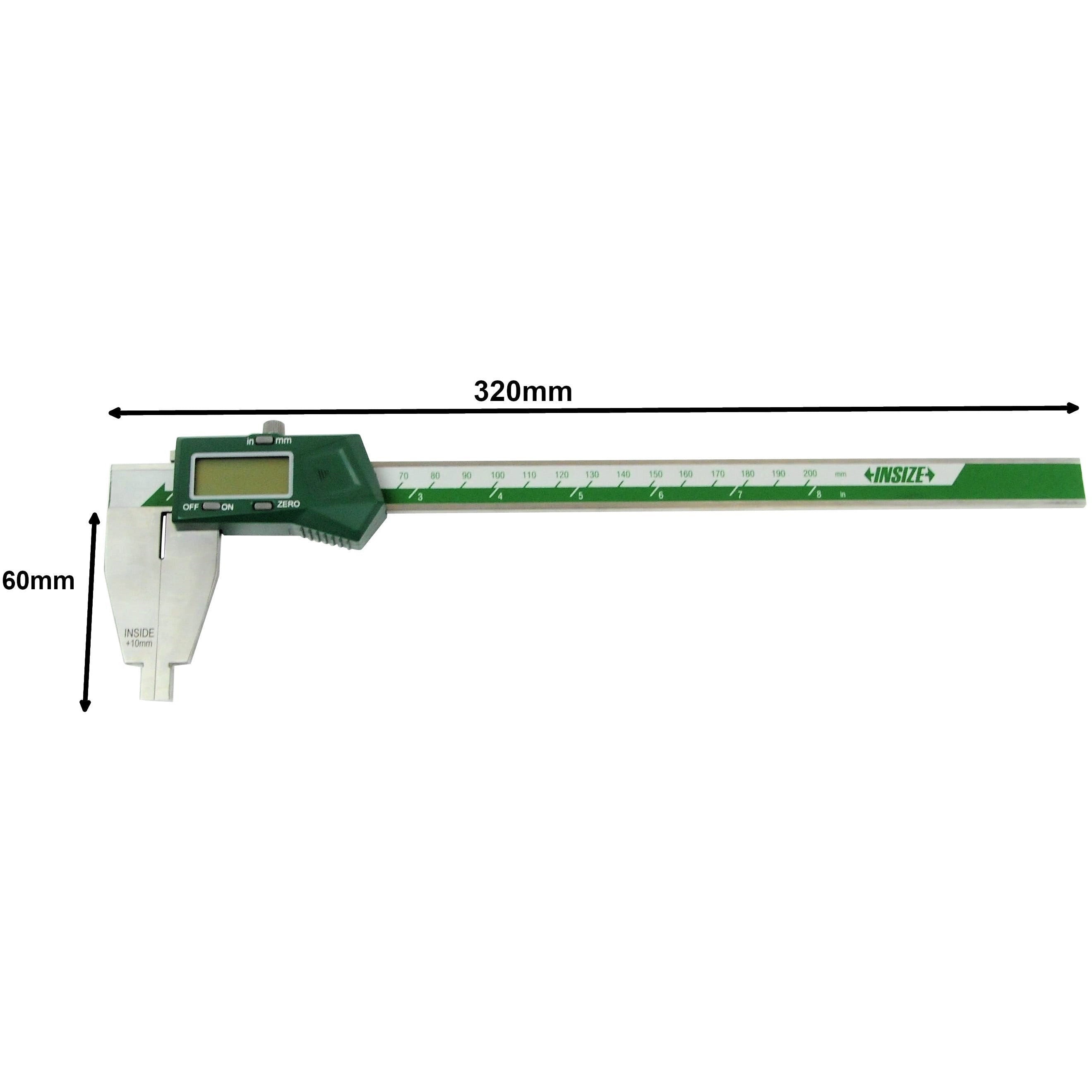 Insize Digital Caliper 0-200mm/0-8" Range Series 1170-200