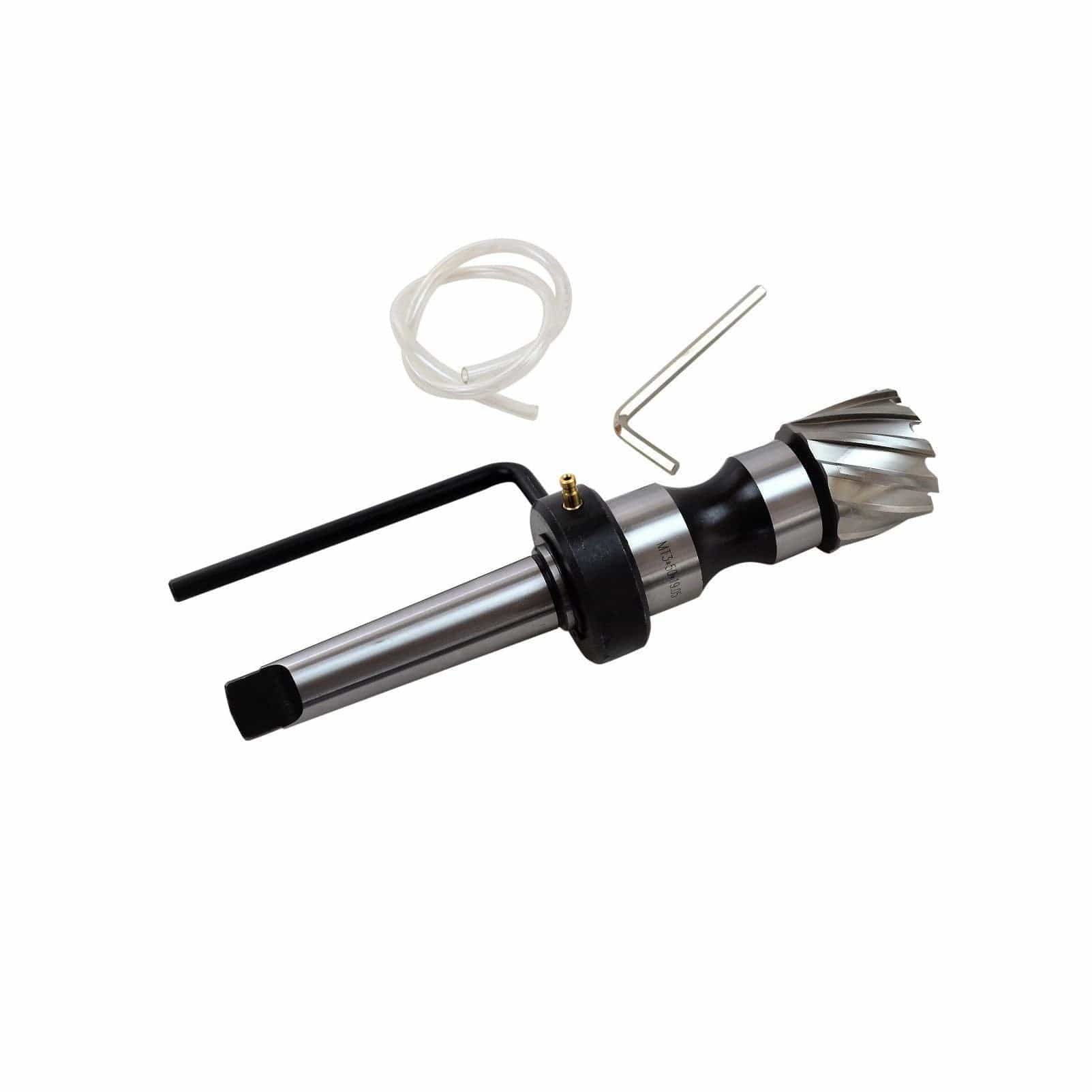 Morse Taper 3 Arbor for Annular Cutters (With Coolant Collar) - Twin Eagle Imports