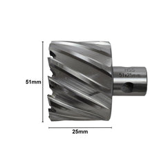 51 x 25mm HSS Annular Cutter Broach Cutter ; Rotabroach Magnetic Drill ; Universal Shank