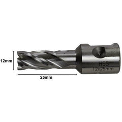 12 x 25mm HSS Annular Broach Cutter ; Rotabroach Magnetic Drill. ; Universal Shank