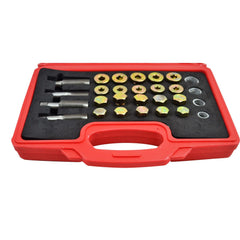 44 PC Oil Pan Drain Sump Plug Key Thread Repair Tool Kit:M13-M20 4 Sizes