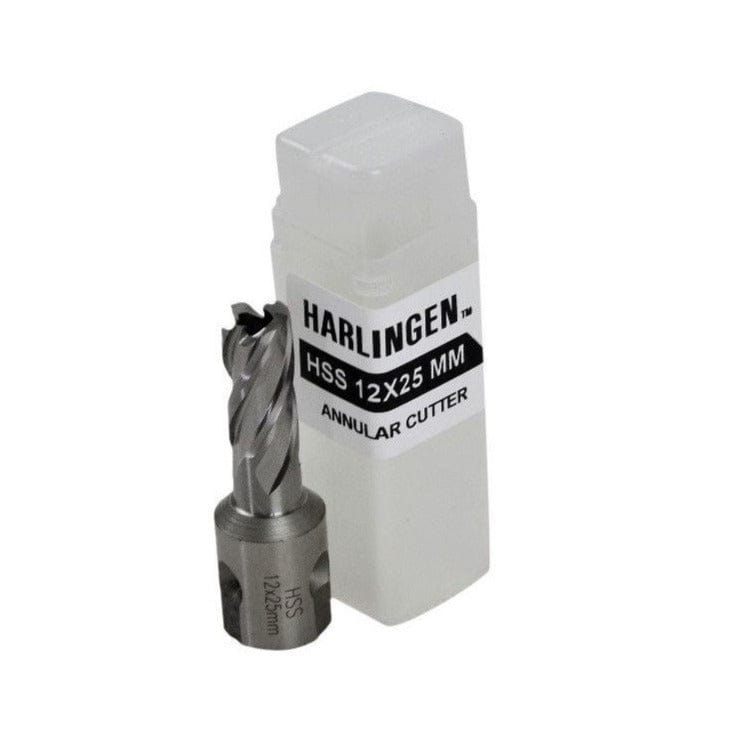 Twin Eagle Imports Annular Cutter 12 x 25mm D.O.C HSS Weldon Shank Annular Cutter