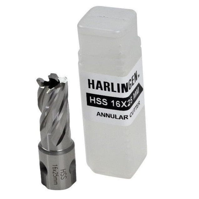 Twin Eagle Imports Annular Cutter 16 x 25mm D.O.C HSS Weldon Shank Annular Cutter