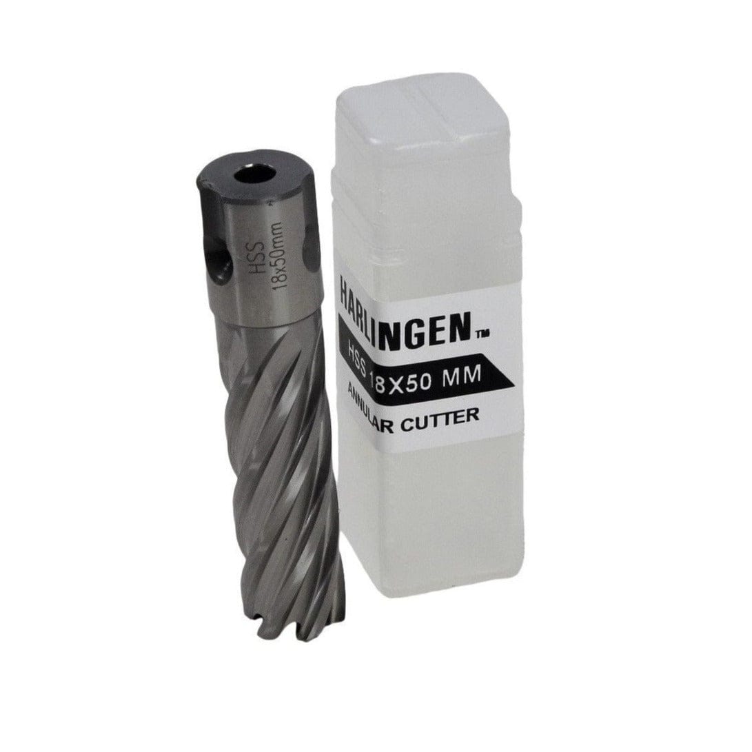 Twin Eagle Imports Annular Cutter 18 x 50mm D.O.C HSS Weldon Shank Annular Cutter