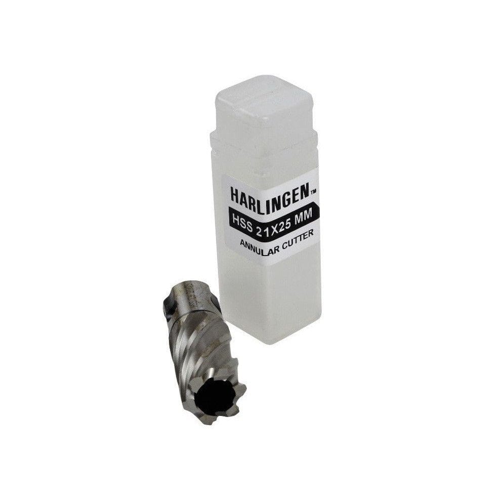 Twin Eagle Imports Annular Cutter 21 x 25mm D.O.C HSS Weldon Shank Annular Cutter
