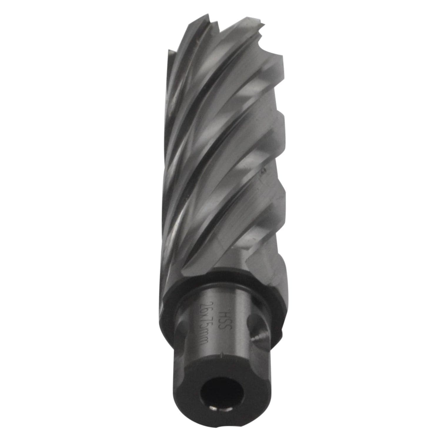 Twin Eagle Imports Annular Cutter 26 x 75mm D.O.C HSS Weldon Shank Annular Cutter