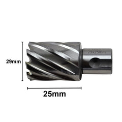 Twin Eagle Imports Annular Cutter 29 x 25mm D.O.C HSS Weldon Shank Annular Cutter